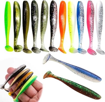 Dailygoods- Kunstaas Set 130 Stuks - Rubber Aas 7 cm - Realistisch Ontwerp - Snoekbaars/Snoek/Baars/Forel - Gewicht 280 g - PVC Materiaal - Visaas