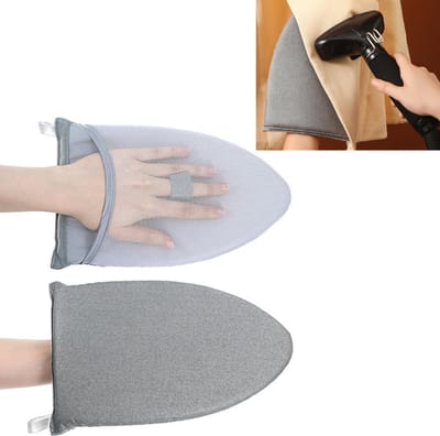 2 stuks - Stoomstrijkijzerhandschoenen - Anti-verbrandingshandschoenen - Accessoires voor stoomstrijkijzers - Anti-stoom en hittebestendig 25x15cm (grijs)