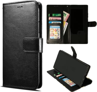 LuxeBass Hoesje geschikt voor Xiaomi Mi 10T Lite - Boekhoesje met kaartvakken - Zwart gsm hoesje - telefoonhoes - telefoonhoesjes