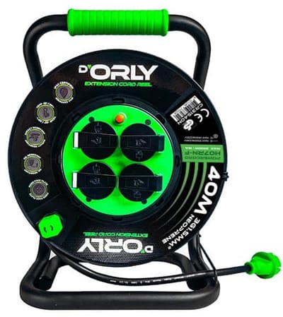 D'Orly 3×1.5mm² Neopreen Kabelhaspel 230V IP44 - 25M/40M - H07RN-F