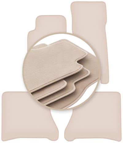 PREMIUM beige vloermatten voor: Jeep Grand Cherokee WJ off-road 1998-2004