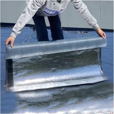 Waterdicht Membraan - Bitumen Roll - Dak Reparatie - Zelfklevend - 10m Lengte - Zwart