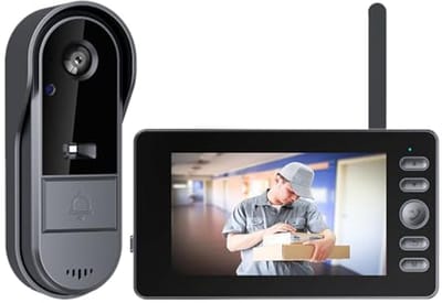 Draadloze deurbel met camera en 4,3 inch HD monitor