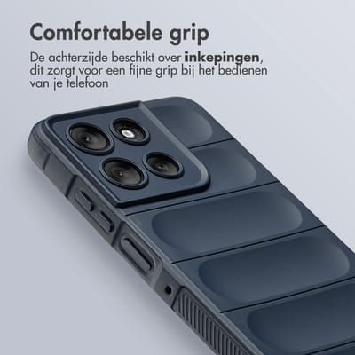 imoshion Hoesje - Geschikt voor Motorola Moto G56 - EasyGrip Backcover - Donkerblauw