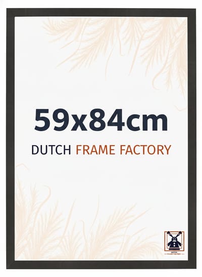Fotolijst 59x84 cm - MDF - Zwart Mat - Benno