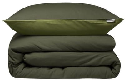 Beddinghouse Warm dekbedovertrek - Eenpersoons - 140 x 200/220 cm - Groen