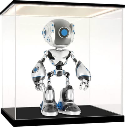 Transparante Acryl Vitrinekast met LED-Verlichting voor Collecties en Miniatuurmodellen