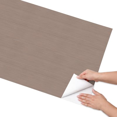Coloray Meubel Wrap Folie - Bruin Meubelfolie - 65x130 cm - Meubelfolie Zelfklevend Bruine lijnen - Wrapfolie Keuken - Minimalist Meubelfolie - Decoratiefolie - Tafeldecoratie - Texturen