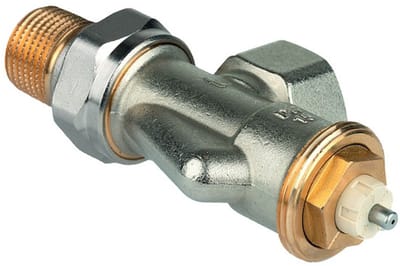 Honeywell Home radiatorafsluiter horizontaal haaks ½''/15mm type SX met universeel voorinstelbaar binnenwerk (V2000ASX15)