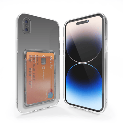 ShieldCase telefoonhoesje geschikt voor Apple iPhone 7/8 shock case hoesje pasjeshouder - Hoesje met pasjeshouder - Shockproof - Pasjes case - Backcover Beschermhoesje