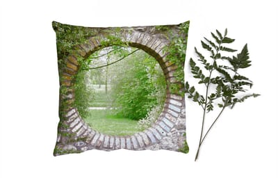 Sierkussens - Kussentjes Woonkamer - 40x40 cm - Park - Doorkijk - Natuur