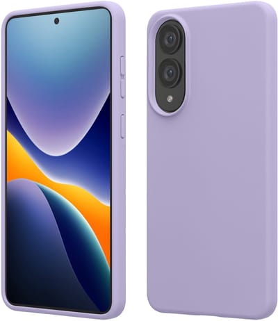 kwmobile telefoonhoesje geschikt voor Samsung Galaxy S25 Edge - Hoesje met siliconen coating - Smartphone case in lavendel