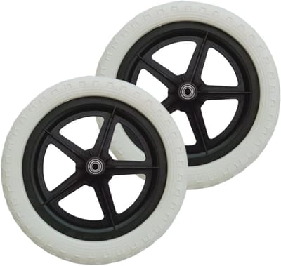 Fietswielen Kinderen - Balanswielen Loopfiets - Fietsen Leren - Lichtgewicht Nylon - 12 inch - Wit