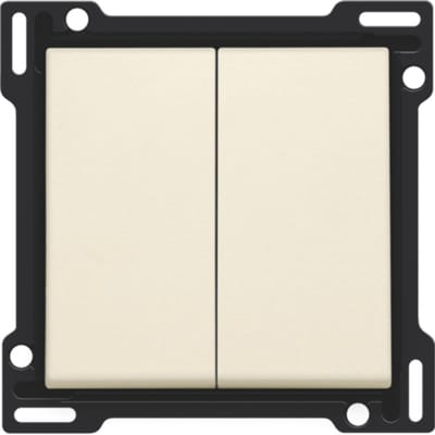 Niko - Centraalplaat 2X 1/2 toets cream - 100-61505