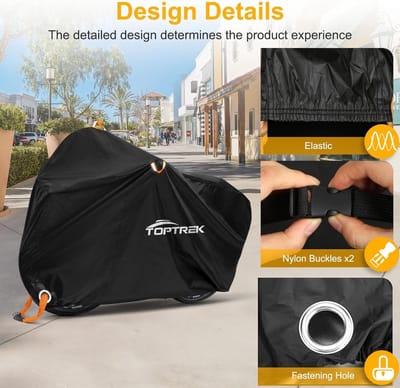 Thijox - Fietshoes voor 3 Fietsen - Hoogwaardig 210D Oxford Fietsgarage - Zwart - Scheurvast en Waterdicht - Inclusief Sloten - Outdoor Bescherming vo