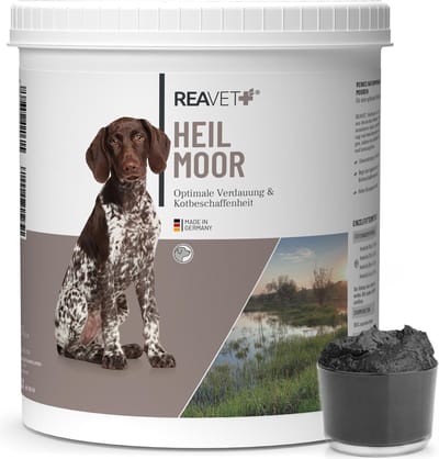 ReaVET - Heilmoor voor Honden - Ondersteuning van het maagdarmstelsel - Puur natuurproduct - 1300g