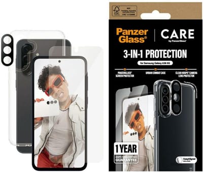 PanzerGlass CARE Serie - Telefoniescreenprotector - Zestaw 3w1 - Samsung Galaxy A36 5G - Przezroczysty