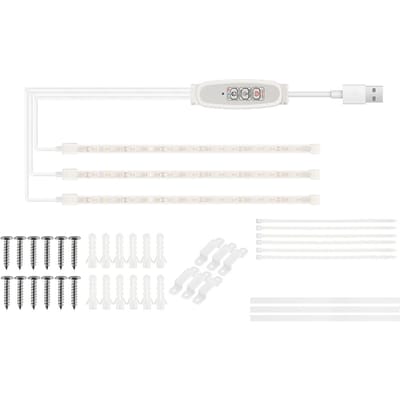 LED Groeilicht Strips voor Binnenplanten Roze-paarse LED's Groeilamp voor Hydrocultuur Succulent 30cm 3 Strips