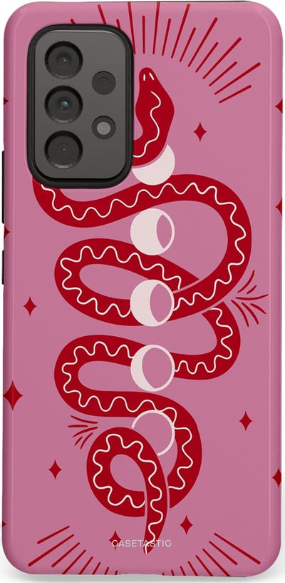 Casetastic Hoesje Geschikt voor Samsung A53 - Stijlvolle Beschermende Duo-layer Case - Eclipseslang