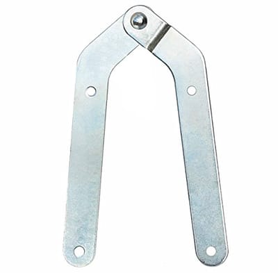 Ladderscharnier 66 mm voor Ladderband - Zilver Klem