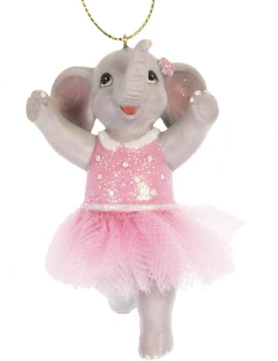 Ornament Olifant ballerina, 5x3x9cm