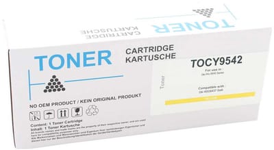 OKI TOCY9542 - Toner Geel - 43000 pagina's - Huismerk Compatible - Geschikt voor OKI Pro 9542dn Oki Pro 9542Ec Oki Pro 9542Ev - OKI toner
