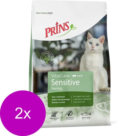 Prins Vitalcare Cat Hypo Allergeen Vis - Kattenvoer - 2 x 1.5 kg