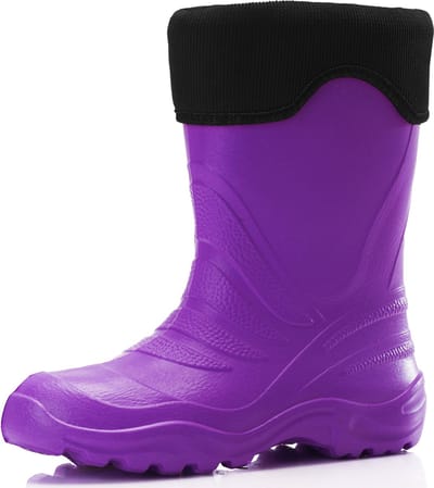 Ladeheid LA-LMG-861-Termix Dames Regenlaarzen - Rubber - Gevoerd - EVA - Waterdicht – Roxo/Zwart – 22/23
