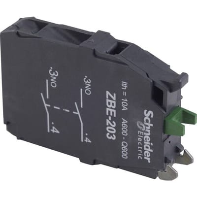 Schneider Electric ZBE203 ZBE203 Hulpschakelblok Zwart 1 stuk(s)