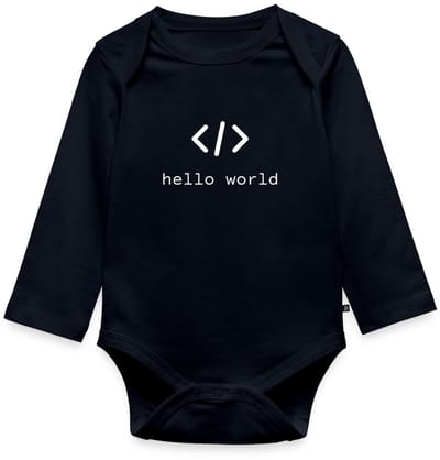 Hello World Programmeurs Baby Rompertje Met Lange Mouwen