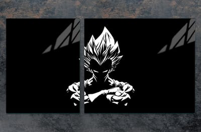 TMK ArtDeko Serie - Snijplank en Beschermplaat - 100x52 cm - Glas - Anime