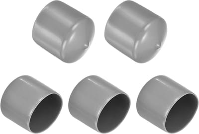 Beschermdoppen Rond - Vinyl Caps - Vloeren Beschermen - Flexibel Materiaal - 36 mm Binnenmaat - Lichtgrijs