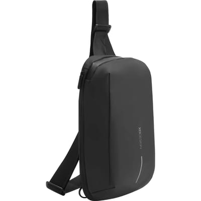 XD Design Urban Expandable Sling Crossbodytas Medium rPet - Zwart
