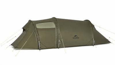 Naturehike® Opalus UL 3 – 3-persoons ultralichtgewicht tent met voortent – 4-seizoenen tunneltent – 15D 1500MM – Waterdichte trekkerstent & backpack tent – Olijfgroen