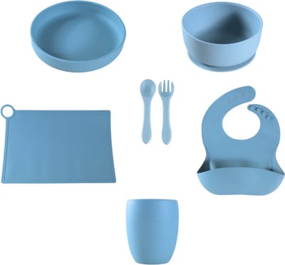 Sproudsy Serviesset Serene - Kinderservies - Kraamcadeau - Baby - 6-delig - Celestial Blue