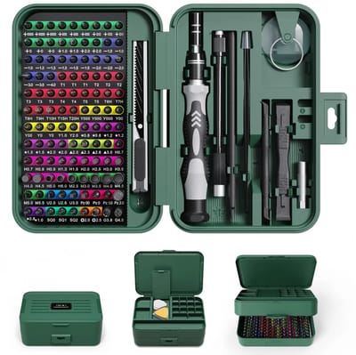 schroevendraaierset-gereedschapsset 132-in-1- schroevendraaier-precisie mechanica kit-doe-het-zelf precisie elektronica reparatieset