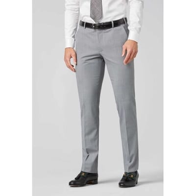 Meyer Broek Roma Fine Tropical Wool 4-Way-Stretch Licht Grijs / male