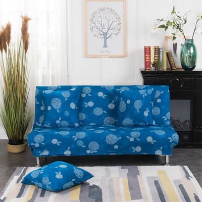 Stretch Sofahoes Vouwbare Grote Elastische Bankhoes Voor Bank Zonder Armleuning Vouwhoes Voor Slaapbank Copridivano Size S 120-155cm