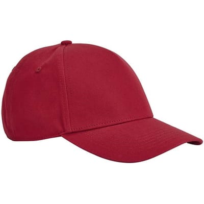 Beechfield EarthAware Klassieke Organic Cotton 5 Panel Baseball Cap (Klassiek rood)