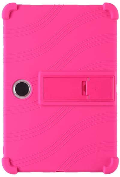 Coverup Tablethoes geschikt voor OPPO Pad SE Hoesje - Siliconen Back Cover met Kickstand - Roze