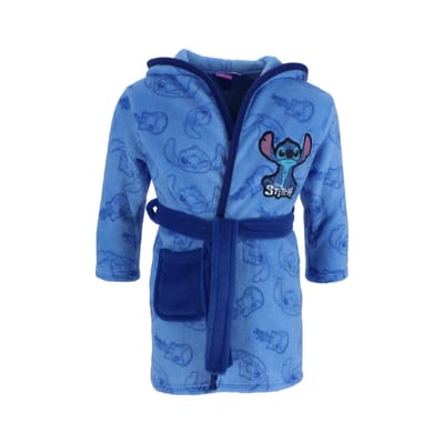 Lilo & Stitch Badjas - Maat 98/104 - Blauw - Kind - Polyester