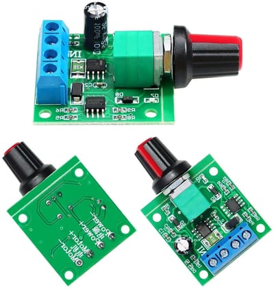 PWM Motor Snelheidscontroller DC 1.8V tot 12V 2A - Verstelbare Laagspanning Regelmodule met Knop voor Precisie Controle en Efficiëntie