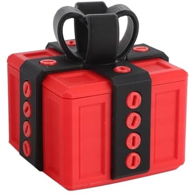 Dailygoods- Opbergdoos Uniek 3D-Bedrukt Design - Opbergdoos voor Speelgoed - Opbergdoos voor Kerstdecoratie - Duurzaam Materiaal - Grappige Decoratie - Functionele Container - Opbergcontainer