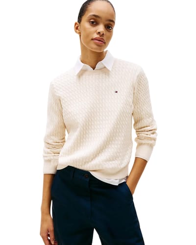 Slim fit pullover van puur katoen