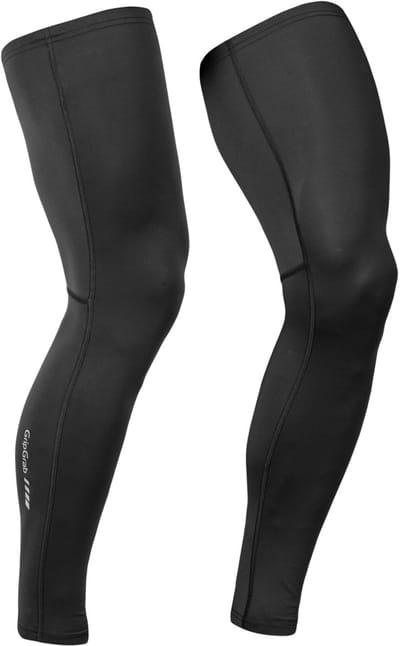 GripGrab - UPF 50+ UV Protect Beenstukken Zomer Fiets UV Bescherming Leg Sleeves - Unisex - Zwart