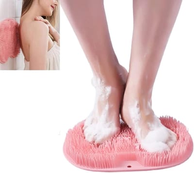 Dailygoods- Douchevoetreiniger met antislip zuignappen - Voetborstel