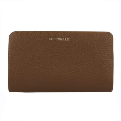 COCCINELLE Leren portemonnee C-Me Softy Wallet Cognac bruine