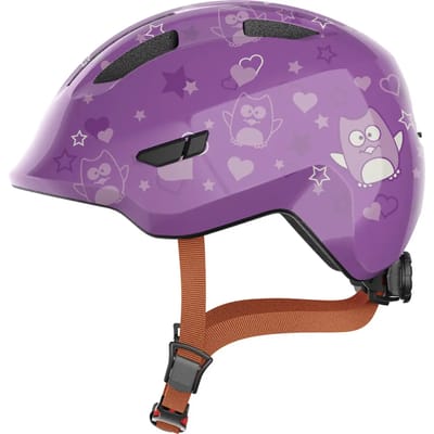 Fietshelm ABUS SMILEY 3.0 purple star S - 45-50 cm - paars - Geschikt voor gebruik op kinderfietsen - 220 g