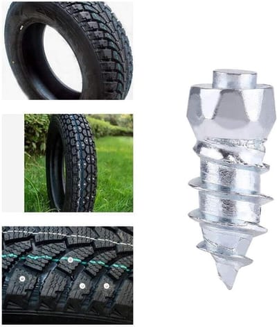 100 Stuks Anti-slip Schroeven voor Banden - 12mm Sneeuwspikes voor Auto, Motor en ATV - Ideaal voor IJs en Sneeuw