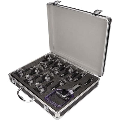 14 stuks Zuignappen Pot Vacuüm Cupping Set Massager Therapie Cupping Gereedschap voor Massage 14 pieces gray